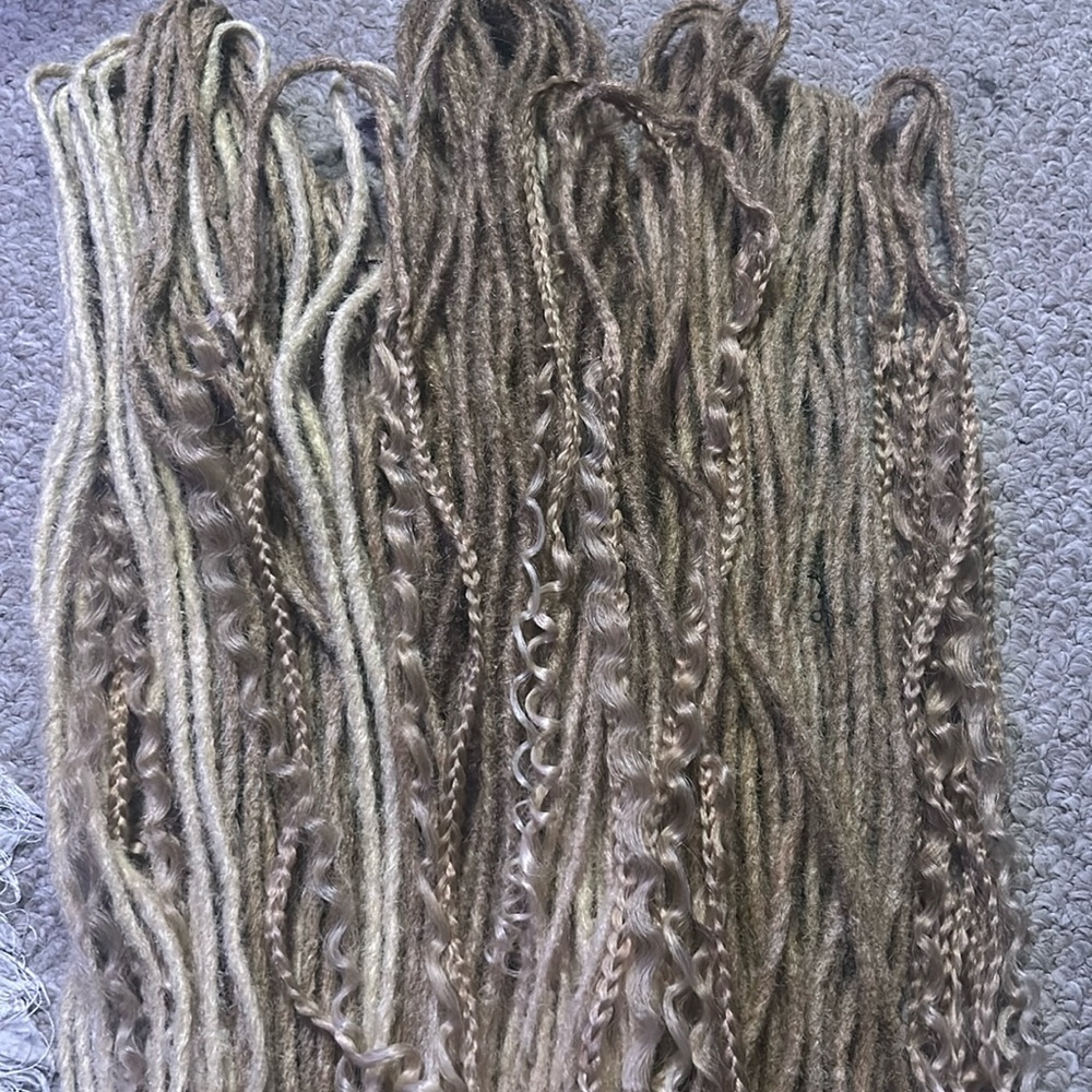 Double ended handmade dreadlocks beautiful!
